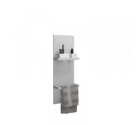 Panneau mural burgbad Fiumo, avec structure plissée, WAAU035F3958, Couleur: Graphite doux mat