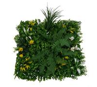 Panneau mural de 50 x 50 cm - Résistant aux UV - Haie d'eucalyptus Milan - Pour intérieur et extérieur - Décoration de jardin (D)