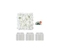 Panneau Mural Décoratif Floral 24 PCS Mur à Fleurs Artificielles 3D 38x38 cm Conception Sans Couture Installation Facile pour