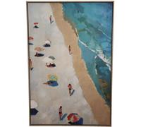 Panneau mural décoratif, toile, multicolore, 80 x 4,3 x 120 cm