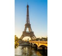 Panneau mural douche VIPANEL - Paysage urbain Paris - Finition brillant - 1500x2550