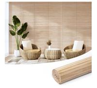 Panneau mural en bambou naturel 30 x 244 cm - 0,74 sq ft - revêtement pour mur, plafond et meuble - rouleau prêt à poser