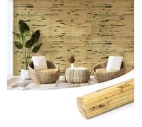 Panneau Mural en Bambou Naturel - Revêtement Mural Tropical pour Décoration Intérieure Habillage Mural Écologique et Renouvelable