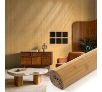 Panneau mural en bambou - Revêtement mural flexible - 40 x 240 cm - Bambou naturel