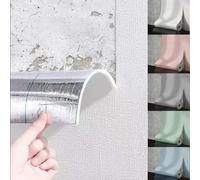 Panneau mural en mousse auto-adhésif de 50cm, large Texture 3D en lin PVC, imperméable, insonorisé, amovible, pour salon, chambre à coucher, décoration de la maison Light green