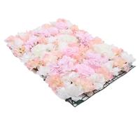 Panneau mural floral artificiel, 40 x 60 cm, 10 pièces, forme rectangulaire, facile à installer, tissu en soie durable
