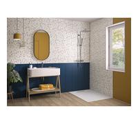 Panneau Mural Kinewal Design 3mm 1250X2020 Bardage + terrazzo bleu - KINEDO PM758