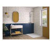 Panneau Mural Kinewal Design 3mm 1500X2020 Bardage + terrazzo bleu - KINEDO PM958