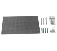 Panneau Mural Panelclick 1200x400 Gris + 14 Hook + 3 Acce Gris 400x1200x35 - Simonrack