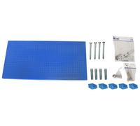 Panneau Mural Panelclick 1200x600 Bleu + 22 Hook + 8 Acce Bleu 600x1200x35 - Simonrack