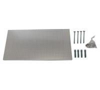 Panneau Mural Panelclick 1200x600 Gris + 8 Hook Gris 600x1200x35 - Simonrack