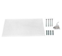 SimonRack Simonwork Panneau d'outils mural avec 8 crochets, 1500 x 600 mm, blanc