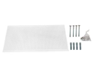 Panneau Mural Panelclick 1500x600 Blanc + 8 Hook Blanc 600x1500x35 - Simonrack
