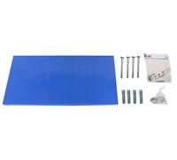 Panneau Mural Panelclick 1500x600 Bleu + 22 Hook + 3 Acce Bleu 600x1500x35 - Simonrack