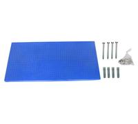 Panneau Mural Panelclick 1500x600 Bleu + 8 Hook Bleu 600x1500x35 - Simonrack