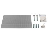 Panneau Mural Panelclick 900x600 Gris + 22 Hook + 3 Acce Gris 600x900x35 - Simonrack