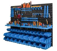 32 bacs gerbables étagère murale plastique 115 x 78 cm porte-outils atelier garage système de stockage bacs à bec Schütte