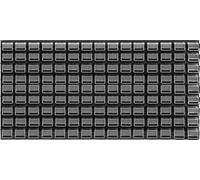 Panneau mural pour outils - Kit de panneaux perforés - 156 x 78 cm - 135 pièces - Avec boîtes de rangement - Pour atelier et garage