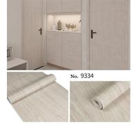 Panneau Mural PVC Adhésif 45x1000cm Effet Bois 3D Tasseaux, Salon Chambre Cuisine Revêtement Mural, Imperméable Papier Adhesif,F