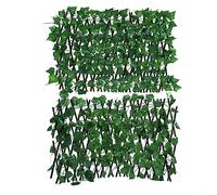 Panneau mural végétal de haies artificielles, écran de clôture de lierre artificiel, clôture de jardin en treillis extensible pour jardin extérieur, A