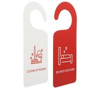 Panneau Ne Pas Déranger Porte Hôtel PVC Double Face à Suspendre | Étiquette Chambre, Facile à Monter et Lire, Usage Bar et Hôtel, Design Simple, Solide, Non Déformable