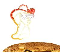 Panneau néon, éclairage LED à intensité variable, alimenté par USB, 37x30 cm