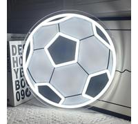 Panneau néon en forme de ballon de football, à intensité variable, idéal pour la décoration murale