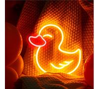 Panneau néon en forme de canard jaune pour décoration de chambre d'enfant, panneau mural en forme de canard, lumière LED, fonctionne par USB, décoration de nuit pour chambre à coucher, fête, cadeau