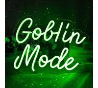 Panneau néon en mode gobelin, décoration murale pour chambre à coucher, salon, grotte d'homme, fête d'anniversaire, lumière néon, mode gobelin, intensité variable, alimentation USB, vert (35,8 x 27,9