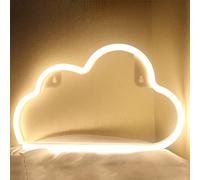 Panneau néon LED pour décoration murale avec USB ou batterie pour chambre à coucher, fête d'anniversaire, Noël, salon, mariage d'enfants, filles (blanc chaud)