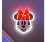 Panneau néon - YELLOWPOP - Minnie Mouse - LED blanc - Décoration murale - Artisanal