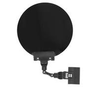 Panneau occultant de soudage, Clip à obscurcissement automatique sur plaque de blocage de lumière ronde de 18cm pour les projets de soudage à l'arc sous argon blanc (Noire)