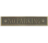 Panneau "Parking interdit" en fonte. Panneau de signalisation "Stationnement interdit".