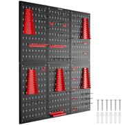 Panneau perforé JONAH avec crochets et supports - 6 pièces