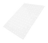 Panneau Perforé Mural Métallique Blanc pour Rangement D'outils Atelier | Système de Stockage Mural, Installation Facile, pour Établis et Ateliers, Finition Blanche en Fer