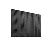 Panneau Perforé Mural SucceBuy 3 panneaux Acier Noir 60,96x30,48cm