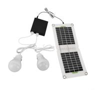 Panneau Pliable 30W avec Lampe LED pour Camping Panneau Pliable(Complete set)