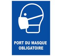 Panneau port du masque obligatoire 21 x 29,7 cm polycarbonate