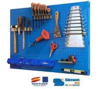 Plaque métallique pour outils PANELCLICK 1200x600 BLEU + 8 HAINS