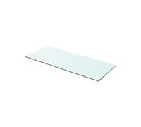 vidaXL Panneau d'étagère en verre 60 x 20 cm Transparent Verre trempé Contemporain