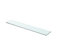 vidaXL Panneau d'étagère Verre trempé transparent 70 x 12 cm Contemporain