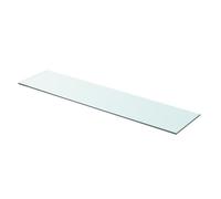 vidaXL Panneau pour étagère Verre transparent 90 x 20 cm Contemporain