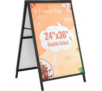 Panneau publicitaire 61 x 91 cm, panneau d'affichage Q235 en acier avec cadre A, panneau d'affichage publicitaire Panneau d'affichage pour les restaurants, bars, cafés, entreprises, etc.