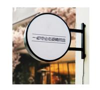 Panneau publicitaire LED double face étanche avec cadre lumineux mural pour pubs magasins