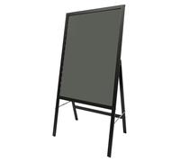 Panneau publicitaire LED - Panneau de menu sur pied - 50 × 70 cm - Télécommandable - Verre trempé - Cadre en aluminium - Inscriptible d'un seul côté - Cordon d'alimentation de 2 m