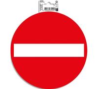 Panneau PVC adhésif antidérapant Sens interdit 20 cm - Rouge