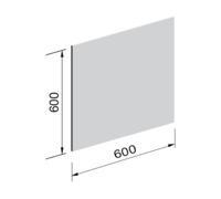 Panneau radiant en silicate de calcium 600x600 mm - Poll