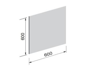 Panneau radiant en silicate de calcium 600x600 mm - Poll