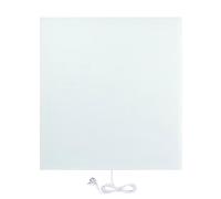 Panneau Rayonnant Électrique en verre céramique WarmlyYours, Puissance 400 Watts, 60cm x 60cm, Montage Mural, Radiateur Chaleur Infrarouge