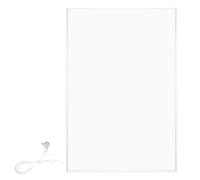 Panneau rayonnant WarmlyYours, blanc, 600 W, 60x90 cm, mural | Freestanding far-infrared radiant heating panel for bedrooms and offices, silent energy-saving electric heat, plug-in